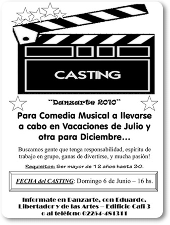 Casting en Danzarte