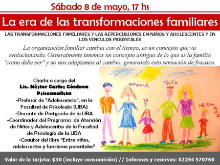 invitacion a charla sobre familia