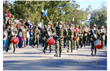 desfile militar en pinamar