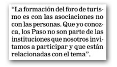 Sobre Paso y turismo