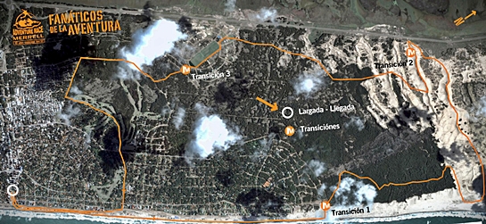 mapa de la carrera merrell