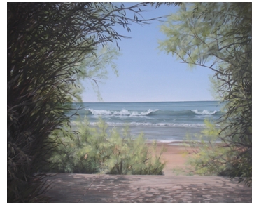 Monica darre paisajes de nuestra playa