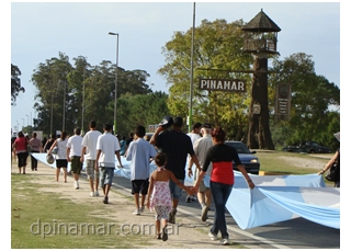 marcha en pinamar por cabezas