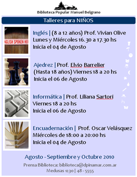 taller ninos