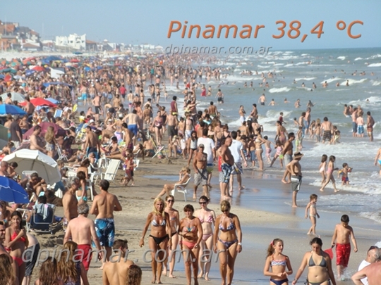 calor: 38 grados en pinamar