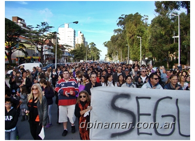 marcha por inseguridad en pinamar