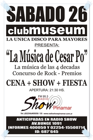 fiesta en museum con cesar po