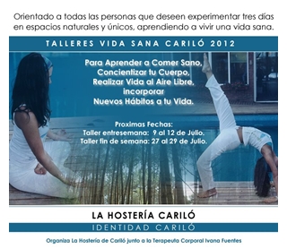 taller de vida sana hosteria de carilo
