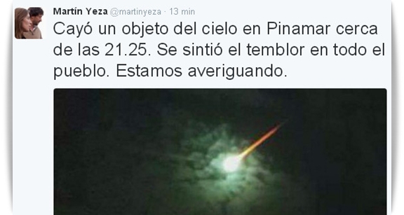 meteoro explosion yeza
