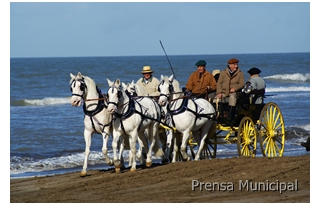 carrauajes en la playa