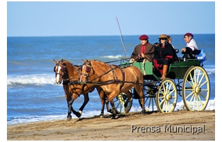 carruajes recorren pinamar