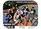 muestra de canto