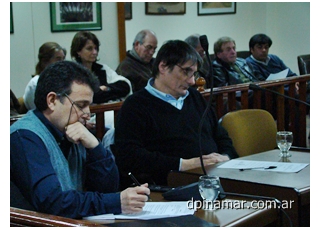 concejales santoiani y sosa en la sesion del hcd