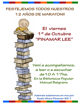 maraton de lectura en Pinamar